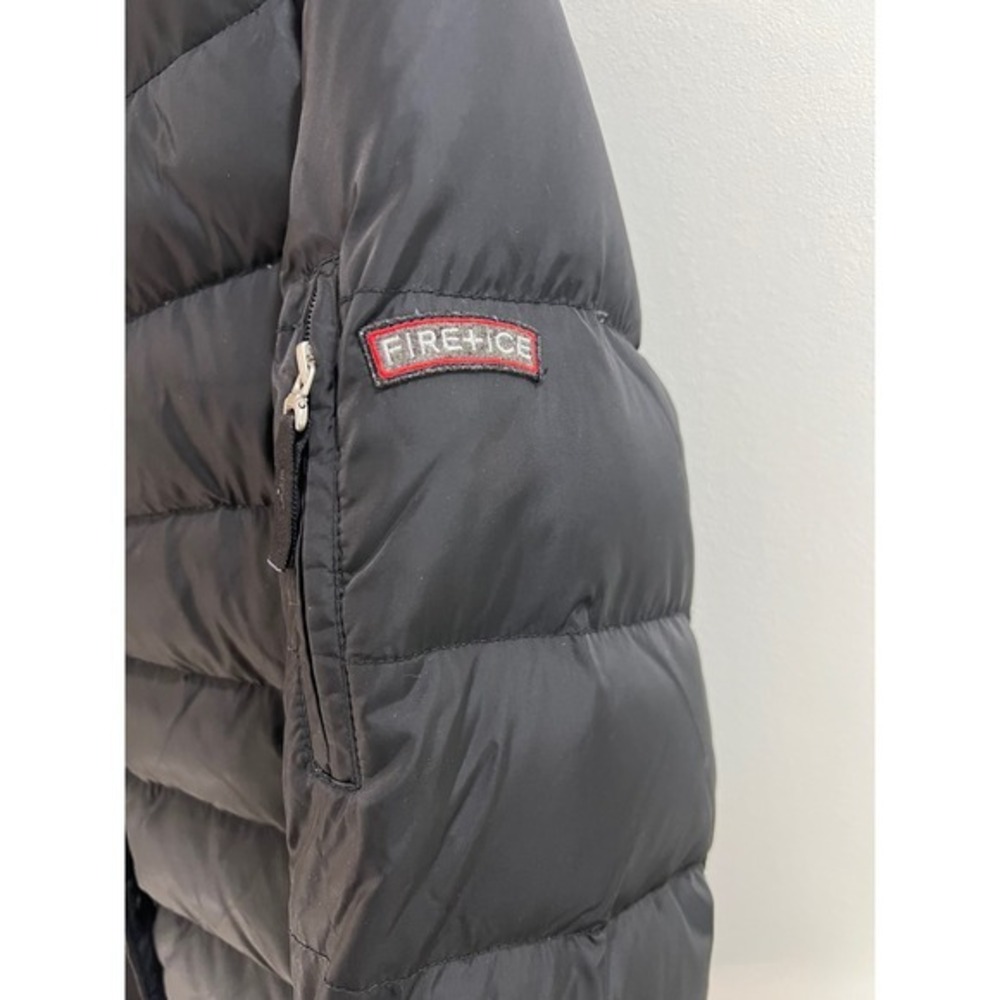 Bogner Fire + Ice Puffer Jacket Women US 8 Black Fur Trim Hood Down Fill - Picture 10 of 16